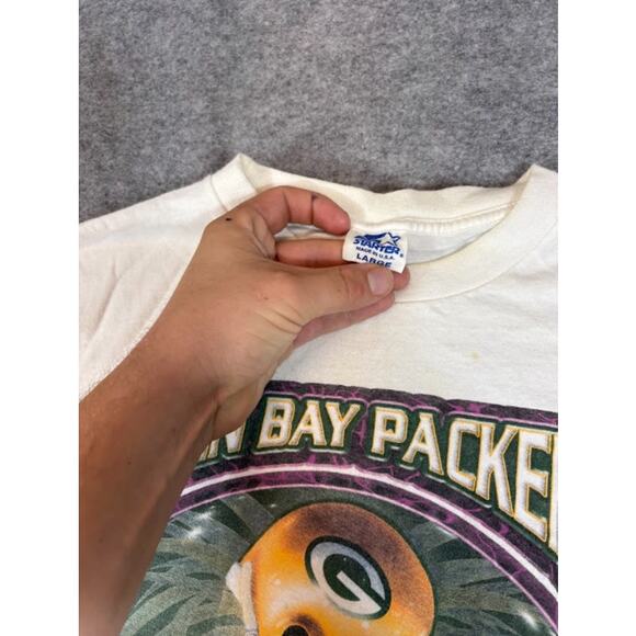 Vintage 90s Green Bay Packers Super Bowl XXXI Champion T-Shirt Mens L Sportswear - Picture 3 of 8